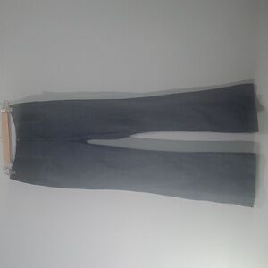 Bebe jeans women's size 28 size 6 blue black flare elastic waist gold zipper